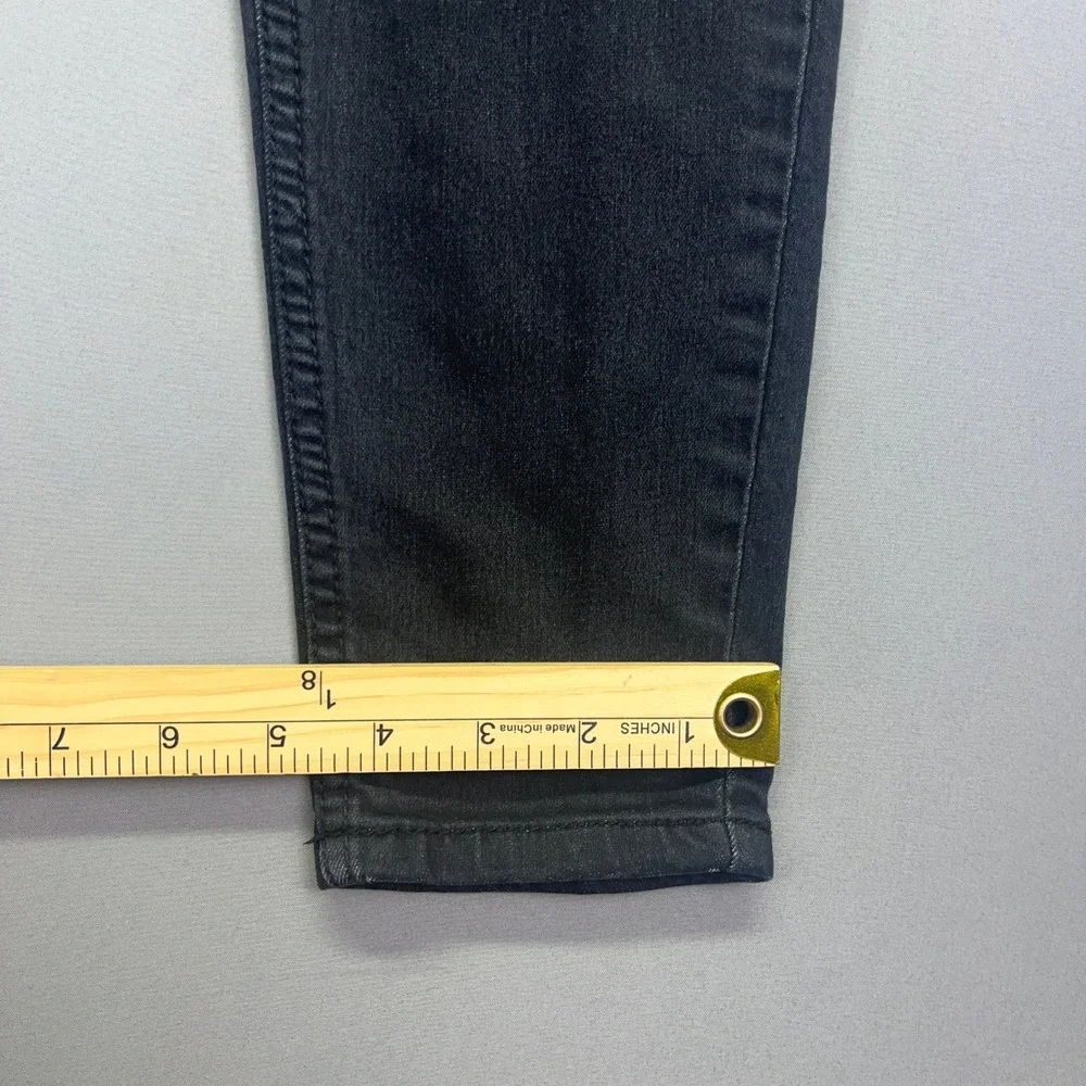 Free People Distressed Knee Skinny Jeans Dark Wash‎ Denim Sz 27 Fits 29